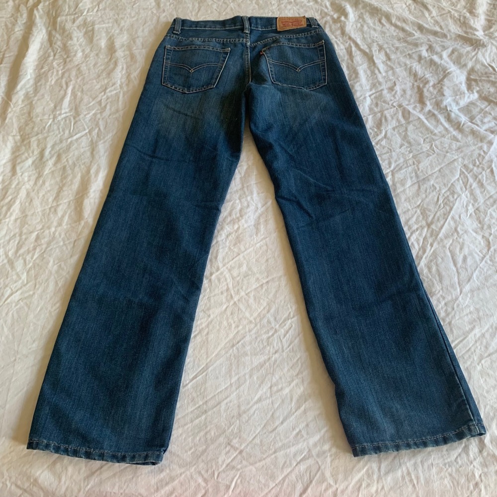Levi's 16 Reg 505 Regular Jeans Blue Medium Wash Straight Leg W28 L28